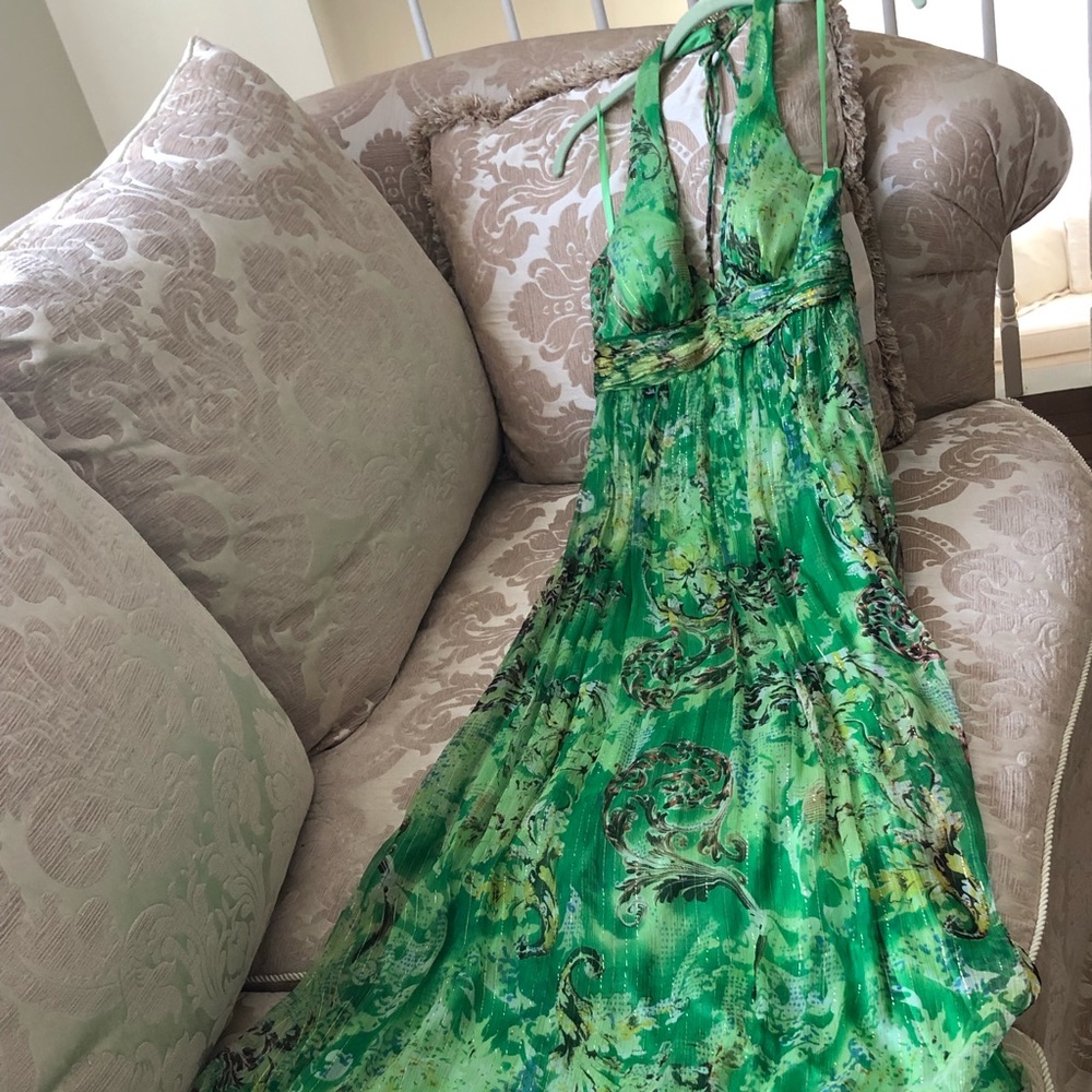 Sue Wong Stunning Full Length Halter Dress